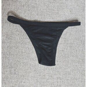 Osklen Praia Swim Cheeky Bikini Black Color Size M Made in Brazil